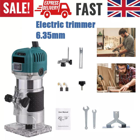 Electric Hand Trimmer Palm Router Woodworking Laminate Wood Laminator