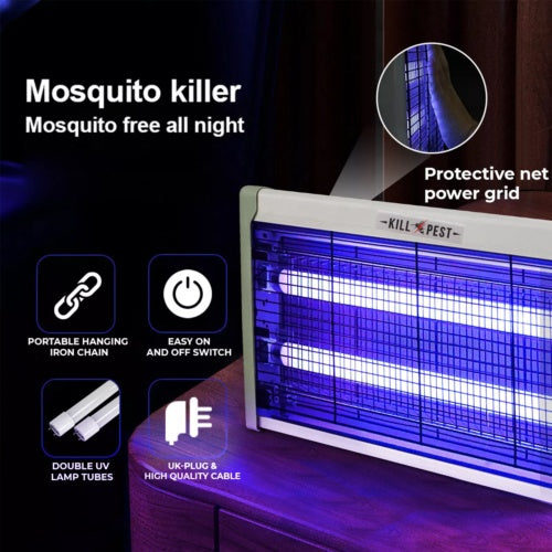 20W-40W ELECTRIC INSECT FLY KILLER BUG MOSQUITO ZAPPER UV INDOOR PEST CATCHER